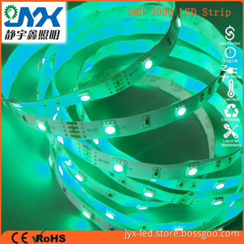 IN STOCK 5050smd White Waterproof LED flexible strip light for christmas,DC12V/24V 7.2W LED rope/ string light 30led/m